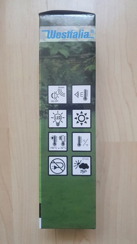 5x Solar-Thermometer Außenthermometer beleuchtet Westfalia Sparpaket - Bild 3 von 3