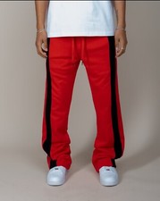 EPTM BARRY FLARE PANTS (L-XL) Red/blk