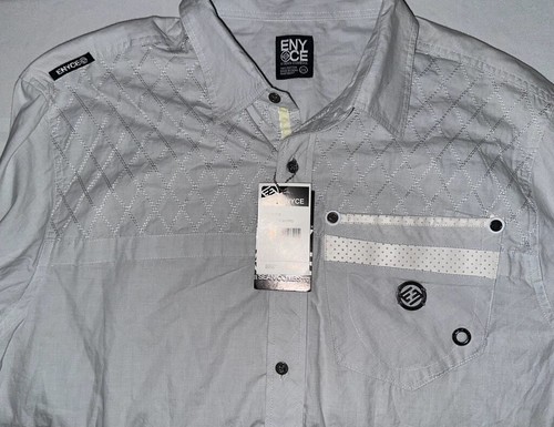 Camisa Hombre Abotonada XXL NUEVA CON ETIQUETAS ENYCE PDiddy - Imagen 3 de 5