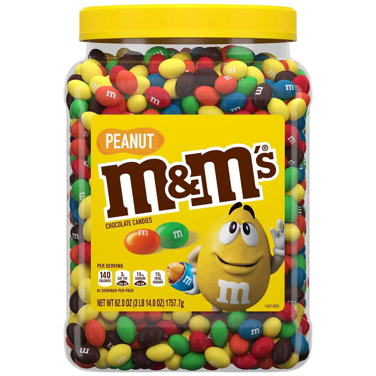 M&M's Chocolate Peanut Candy Pantry Size M & M - 62 Oz - in