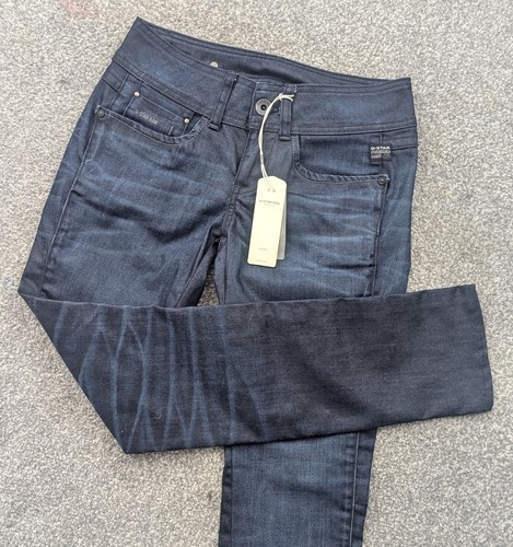 G-STAR Jeans Donna Ford Blu Strai (W26/L34) Prezzo di ricambio £80 Nuovi con Etichette - Foto 3 di 9