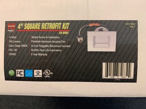 Morris 72634 LED Square Recessed Lighting Retrofit Kit 4 4000K Morris Products Morris 72634 LED Square Recessed Lighting Retrofit Kit 4 4000K Morris Products