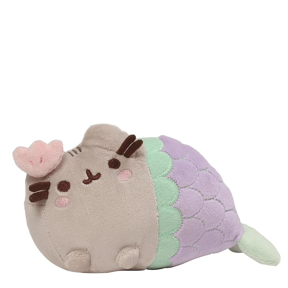 Gund NEW Plush Pusheen MERMAID CLAM SHELL Plush 7 Inch Cat