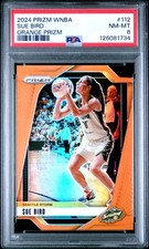 2024 PANINI PRIZM WNBA ORANGE PRIZM #112 SUE BIRD 33/99 PSA 8