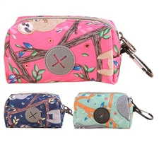 Portable Poop Bag Dispenser Dog Garbage Bag Storage Carrier Stylish 