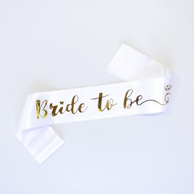 Luwigs Bride to Be Sash for Bridal Shower Bachelorette Party Wedding Engagem...