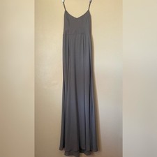 Show me your Mumu Size Small Soft Charcoal Crisp Godshaw Goddess Maxi Gown Dress