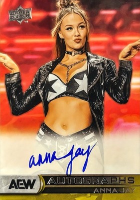 Anna Jay 2025 Upper Deck AEW SP Game Used Hard Signed Auto 2024 Update