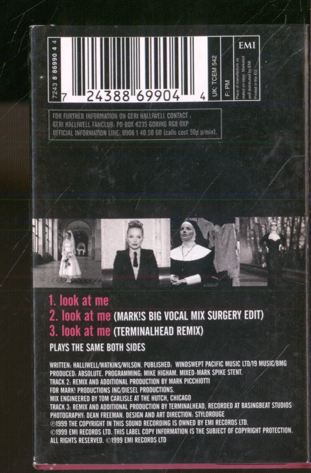 Geri Halliwell Look At Me cassette UK Emi 1999 cassette single - plays same both - Image 2 of 2