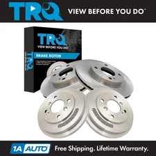TRQ Front & Rear Brake Rotors Set Fits 2011-2019 Ford Fiesta