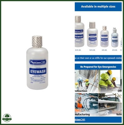 PhysiciansCare Eye Wash Solution, Sterile Isotonic Buffered Solution for Flushin