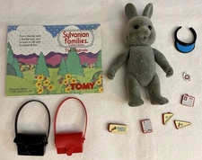 Mixed Lot of 10 Sylvanian Families Maple Town Baerenwald Gray Rabbit Post Office