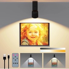 Coollamp Wireless Picture Light for Wall Battery Operated 6000mAh with Remote