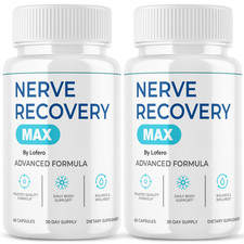  2 Packs Nerve Recovery Max Capsules Advanced Support Neuropathy Pills 120 ct 