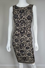 Dolce & Gabbana Black Lace Print Bodycon Dress - Size IT 40, UK 8