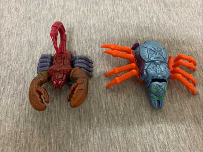 Vintage Hasbro 1997 Takara Transformers Beast Wars Cyber Spider & Scorponok  Fig