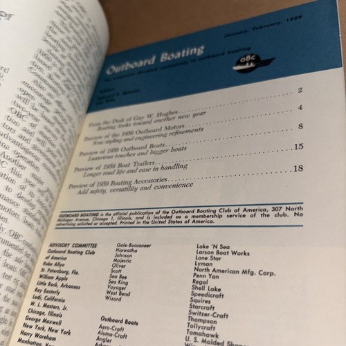 Vintage 1959 Außenborder Bootsmagazin: Chicago National Boat Show Motors Boote - Bild 2 von 6