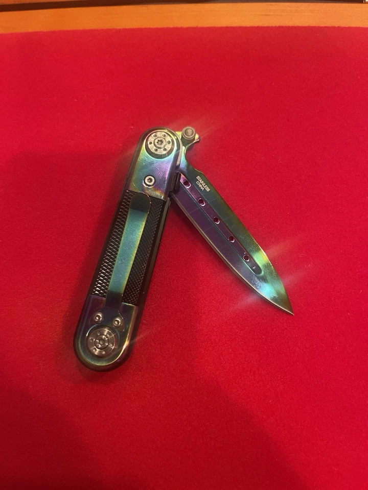 Cuchillo táctico plegable MTech EE. UU. 440 acero diseño EE. UU. (caja de 10) Foto 3 de 4