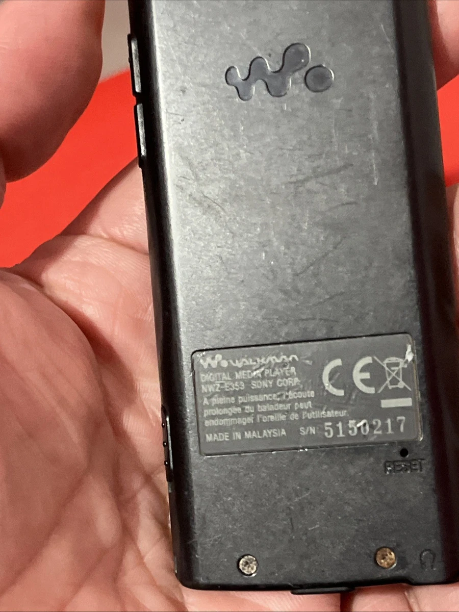 WALKMAN MP3 Sony NWZ-E353 Noir