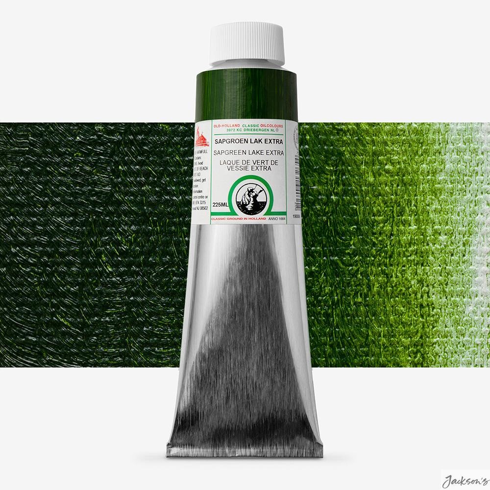 Old Holland Classic Oil Paint Linseed Oil 225ml Sap Green Lake Extra Art Colour