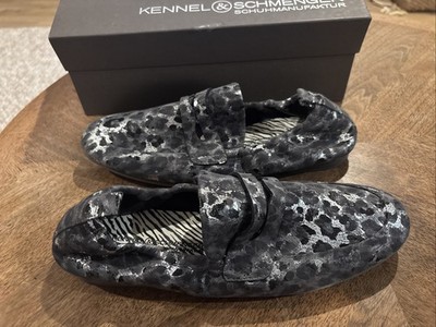 Kennel & Schmenger Shoes Women s 8M Space Leo Grey Zebra Germany $340