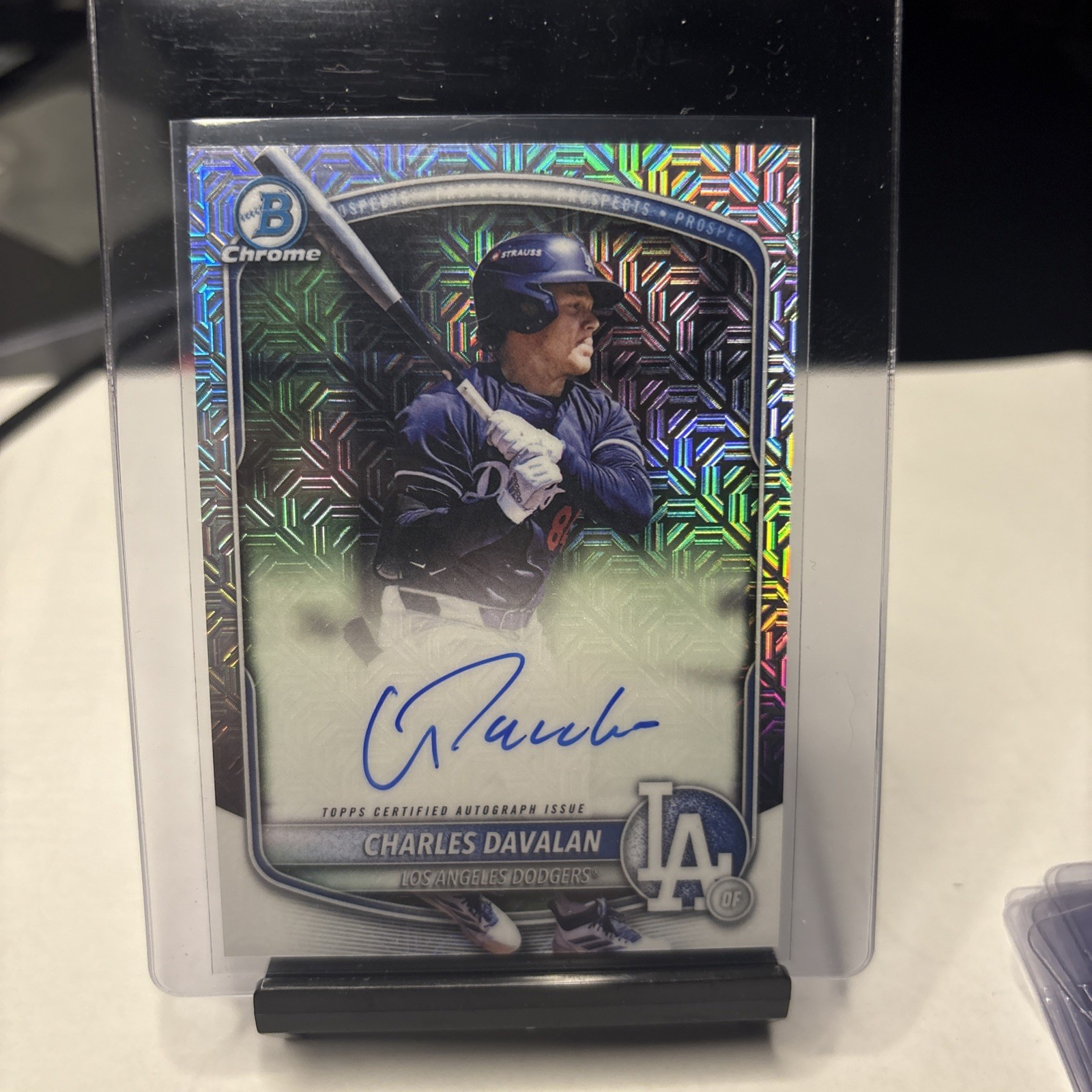 2025 Bowman Draft - Mega Box Chrome Prospect Autographs Charles Davalan #BMA-CD