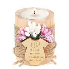Pack of 10 Wood Candle Holders,Baby Shower Favors for Girls,Baby Shower Party...