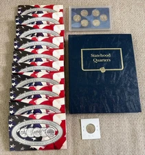 1999-2009 Complete Clad Proof Set All 56 Statehood U.S. State Quarters + Bonus