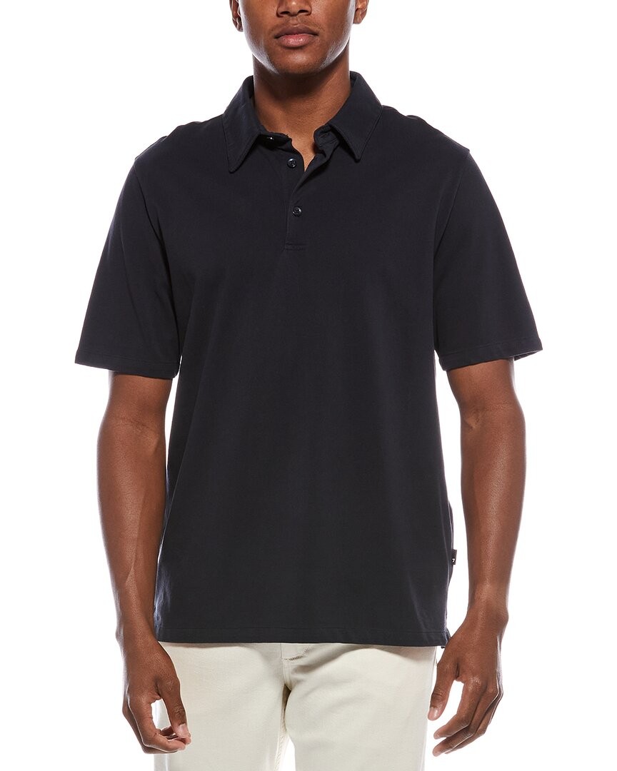 7 For All Mankind Pique Polo Shirt Mens Blue Xs 7190₽