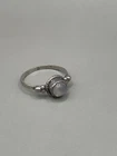 Vintage Moonstone 925 Sterling Silver 6.75 Women’s Delicate Ring 1.59g