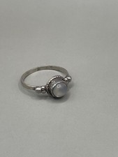 Vintage Moonstone 925 Sterling Silver 6.75 Women s Delicate Ring 1.59g