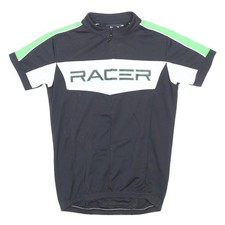 RACER Jungen schwarz grün-weiß Radsport T-S...