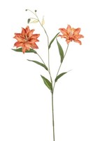 artplants Kunstblume Tigerlilie Dunka, Lachs, 70Cm