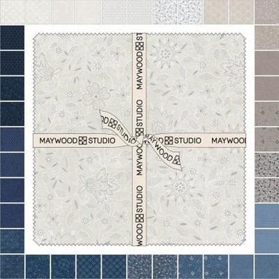 Patchwork Blue By Maywood Studio - 10'' Squares Layer Cake