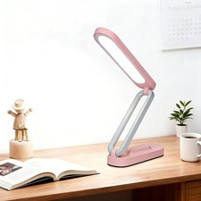 Rechargeable LED Desk Lamp, Foldable Portable Table Light with 3 Brightness