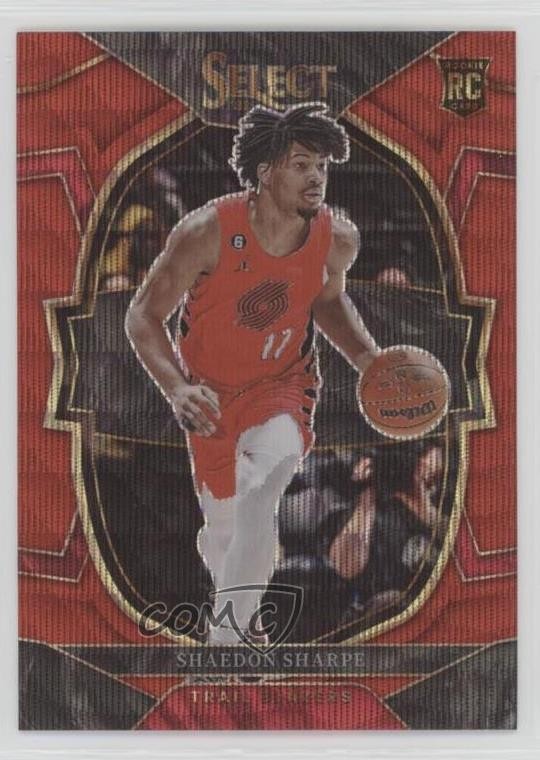 2022-23 Panini Select Concourse Red Wave Prizm Shaedon Sharpe #71 11qd