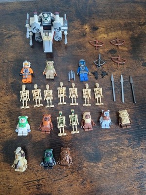 LEGO Star Wars Figuren Konvolut Ewok, Mandalorian, Druiden, Waffen. Sammlerwert