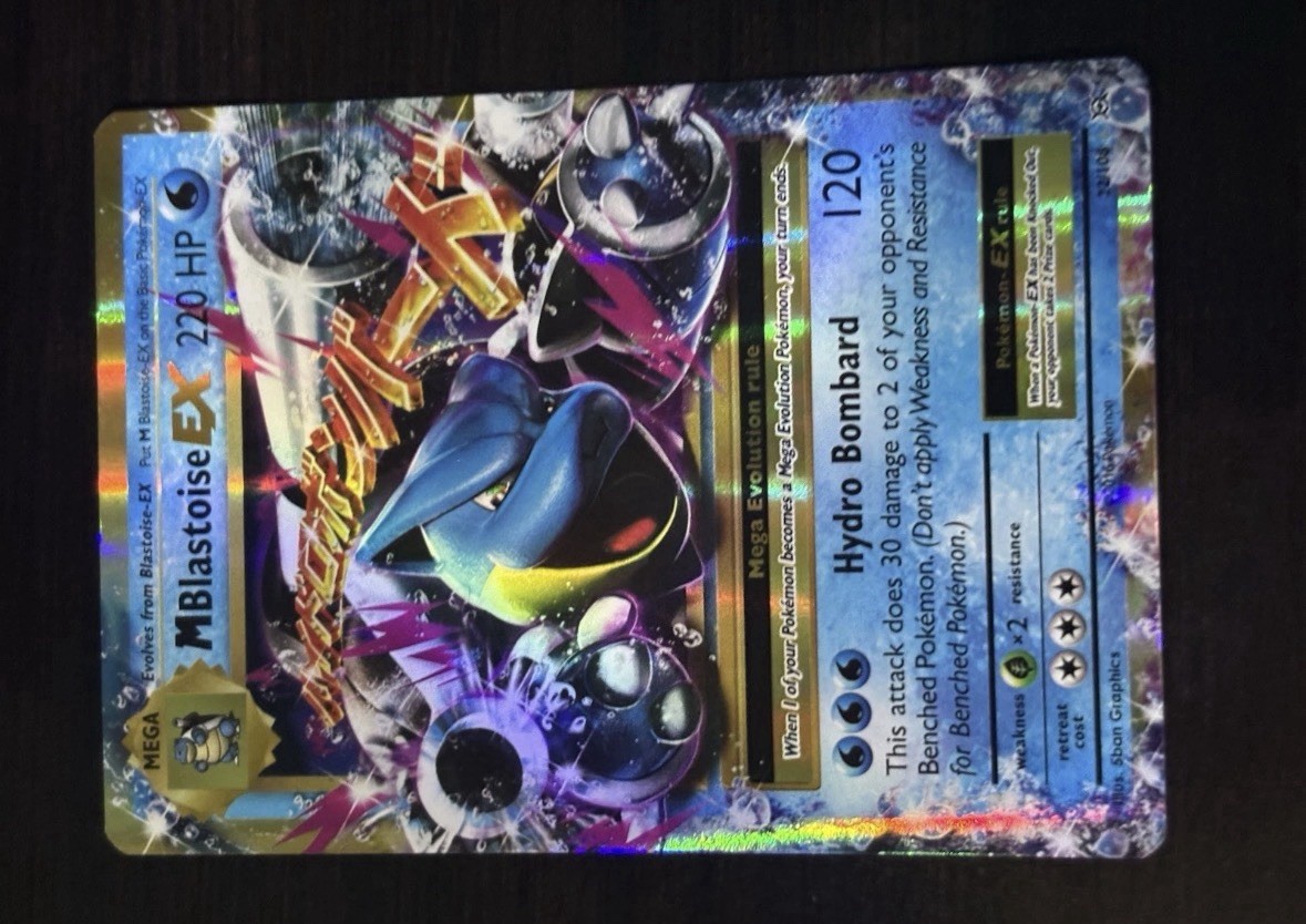 Pokemon M Blastoise EX 22/108 Ultra Rare Holo XY Evolutions 2016 -NM