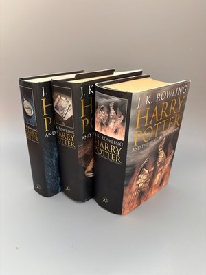 Harry Potter Hardback Books Bundle x3 JK Rowling Bloomsbury Set