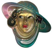 Art Deco Venezia Italian Ceramic Wall Mask