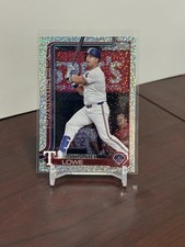 2025 Topps Series 1 Celebration Nathaniel Lowe Confetti Parallel #259 Rangers