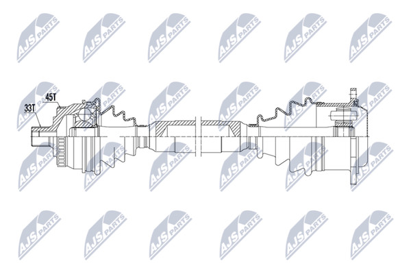 NTY Antriebswelle NPW-AU-059 FüR Audi VW-image