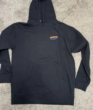 NEW Bleecker Trading Sportscards Hoodie Black Pullover Sweatshirt Mens Large L