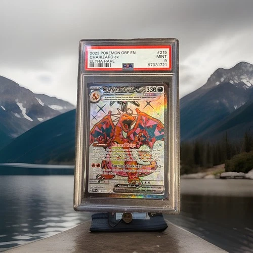 Pokemon Charizard ex Obsidian Flames Full Art 215/197 PSA 9 Mint TCG