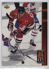 1993-94 Upper Deck Hat Tricks Steve Larmer #HT14 0b3