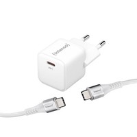 Intenso W30C + C315C USB-C Kabel Gan-Ladeadapter Weiß, 30 Watt