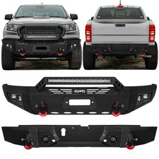 Visida For 2019-2023 Ford Ranger Front Rear Bumper With Winch Plate Lights