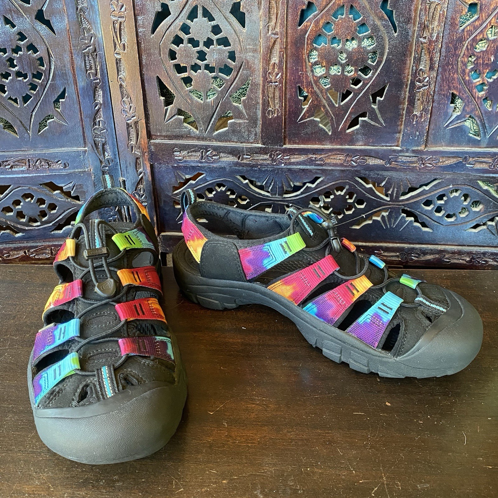 Scarpe da uomo A+ KEEN 11 5 Newport retrò tie dye Keens hippy escursionismo acqua 11 12