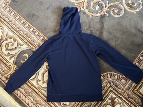 Under Armour YL Dark Blue W/Pocket Hooded Pullover Sweatshirt Pre-Owned - Picture 2 of 19