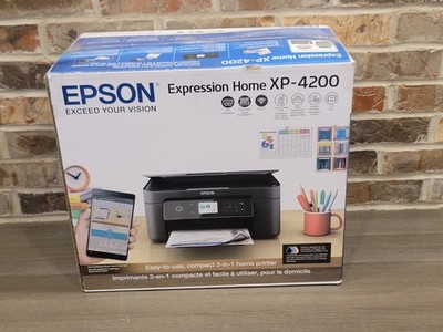 New open Epson Expression Home XP-4200 Wireless Color Inkjet All-in-One Printer